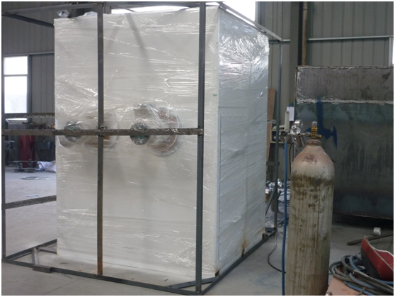Skid Mounted Cryogenic Air Separation Unit , High Purity Liquid Oxygen Plant
